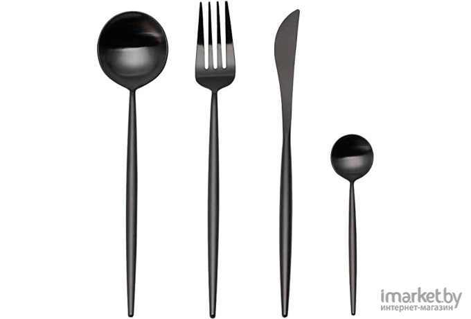 Набор столовых приборов Xiaomi Maison Maxx Stainless Steel Modern Flatware Set Black