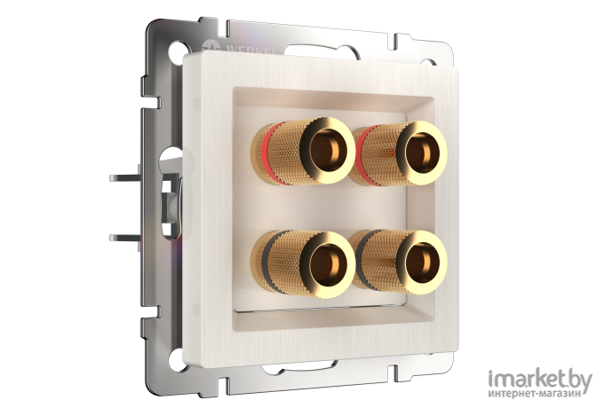 Розетка Werkel Акустическая WL13-AUDIOx4 перламутровый (a040902/W1185013)