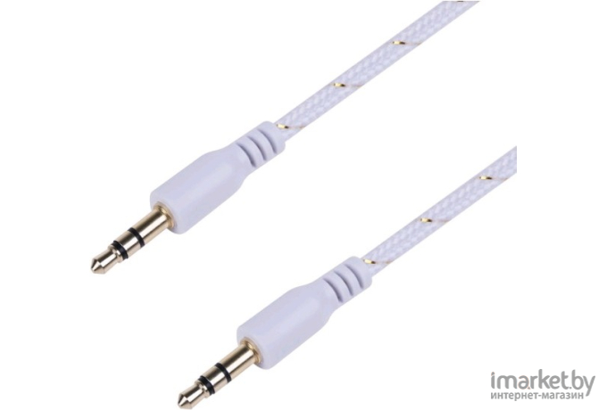 Аудио кабель Rexant AUX 3.5 мм 1M белый [18-4070]
