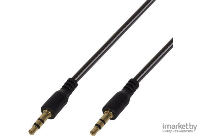 Аудио кабель Rexant AUX 3.5 мм 1M черный [18-4080]