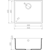 Кухонная мойка Omoikiri Bosen 54-U-PL tetogranit/платина [4993233]