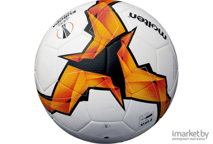 Футбольный мяч Molten F5U5003-K19 размер 5 белый/оранжевый [631MOF5U5003K19]