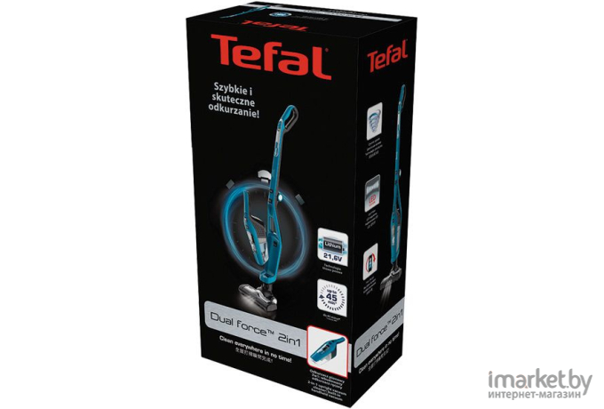 Пылесос Tefal TY6751WO голубой/черный [2211400444]