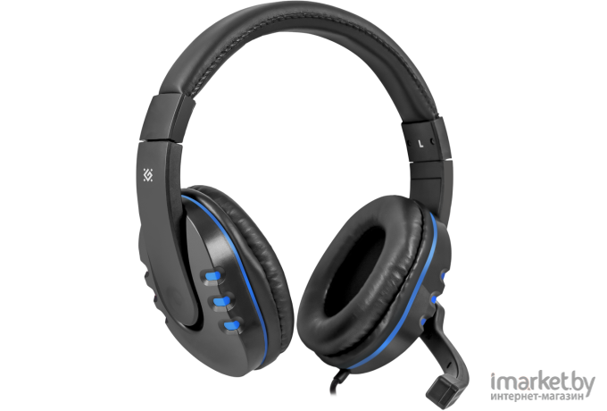 Наушники Defender Gaming Warhead G-160 Black/Blue [64118]