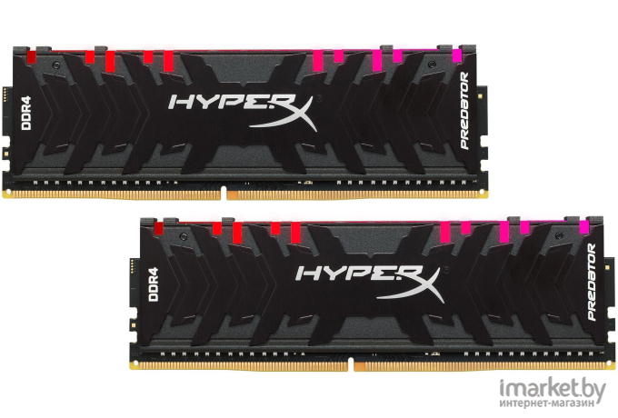 Оперативная память Kingston HyperX Predator 32Gb KiTof2 PC-25600 Red [HX432C16PB3AK2/32]
