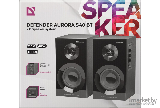 Мультимедиа акустика Defender Aurora S40 BT [65240]