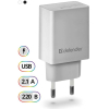 Сетевой адаптер Defender UPA-21 5V/2.1A 1XUSB White [83571]