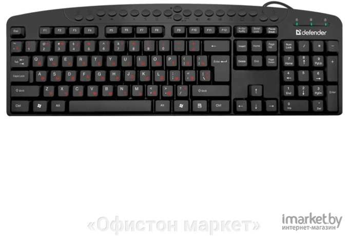 Клавиатура Defender USB Atlas HB-450 RU Black [45450]