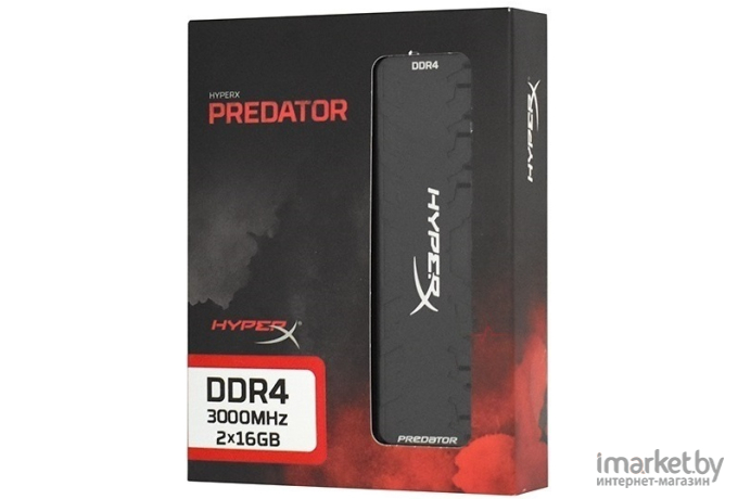 Оперативная память Kingston HyperX Predator 32Gb KiTof2 PC-24000 Red [HX430C15PB3AK2/32]