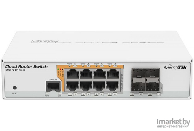 Коммутатор-маршрутизатор MikroTik CRS112-8P-4S-IN