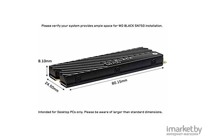 SSD диск WD Black SN750 500GB [WDS500G3XHC]