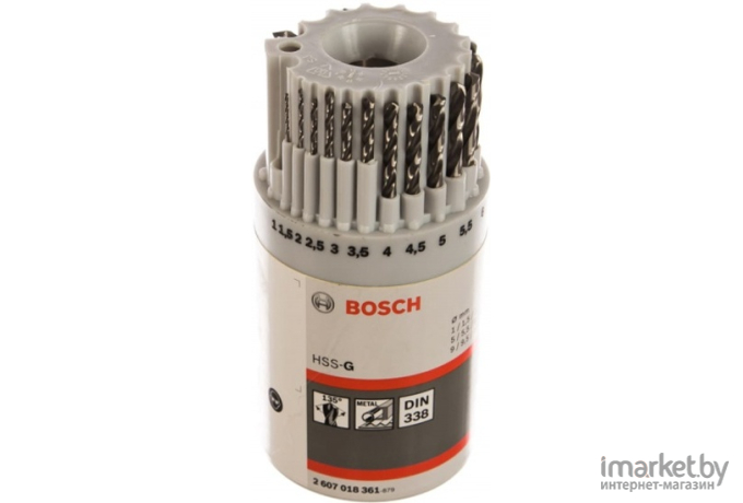 Набор сверл Bosch HSS-G D1-10 мм 19 шт [2.607.018.361]