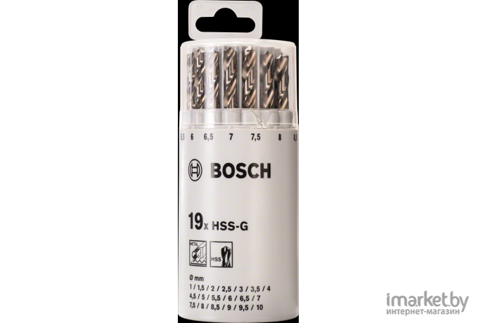 Набор сверл Bosch HSS-G D1-10 мм 19 шт [2.607.018.361]