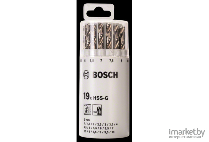 Набор сверл Bosch HSS-G D1-10 мм 19 шт [2.607.018.361]