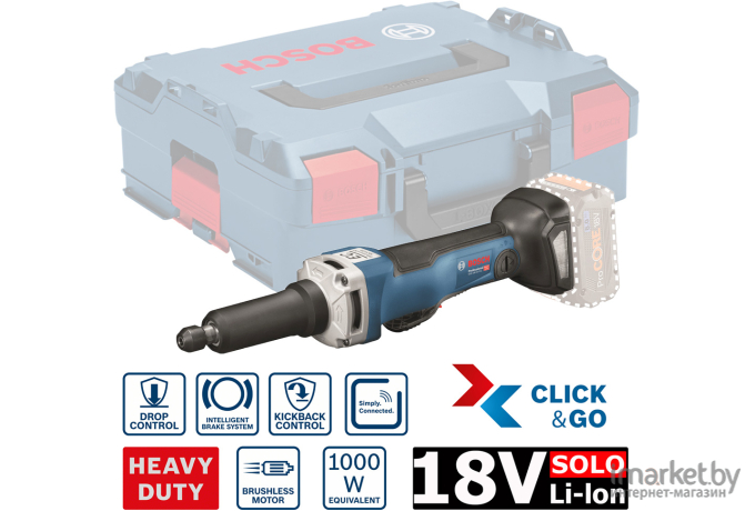 Шлифмашина Bosch GGS 18V-23 PL в кейсе L-BOXX (0.601.229.200)