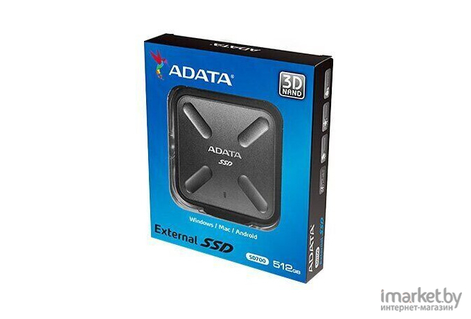 Внешний жесткий диск A-Data SD700 1.0Tb Black [ASD700-1TU31-CBK]