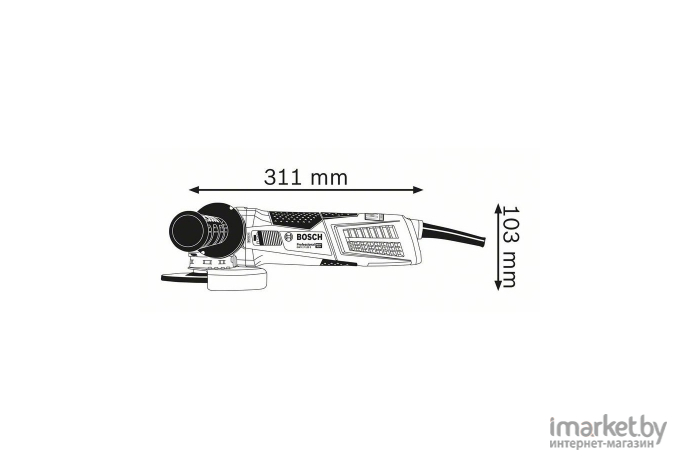 Угловая шлифмашина Bosch GWX 14-125 X-LOCK [0.601.7B7.000]