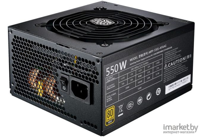 Блок питания Cooler Master MWE Gold Fully Modular 550W [MPY-5501-AFAAG-EU]