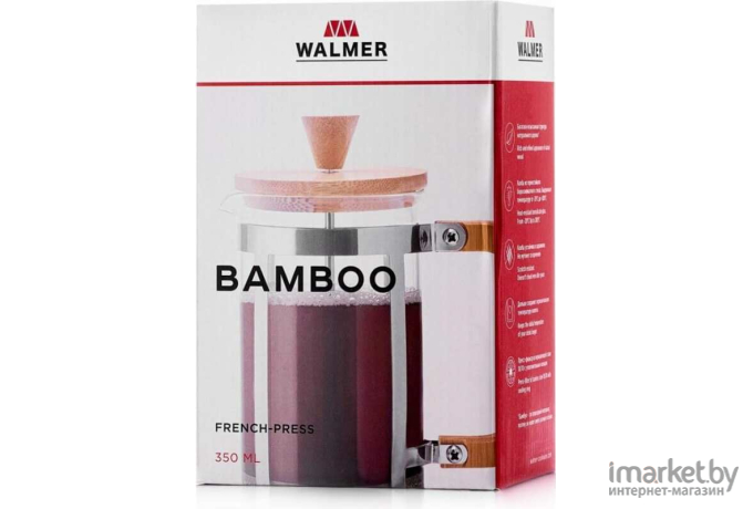 Френч-пресс Walmer Bamboo 350мл [W23001035]