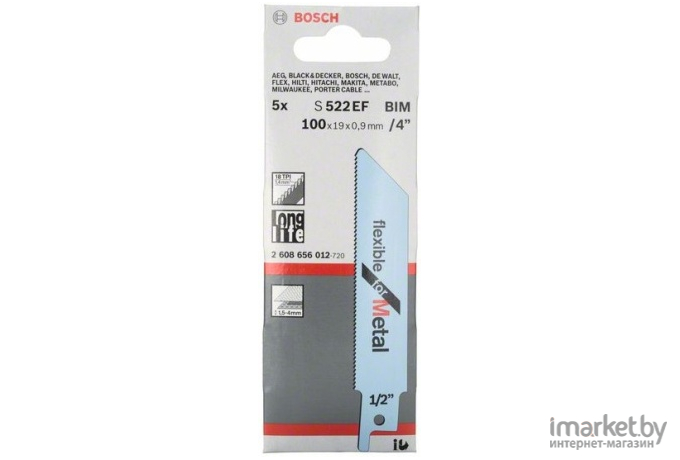 Полотно для пилы Bosch S522EF Flexible for Metal 1.5-4 мм 5 шт [2.608.656.012]