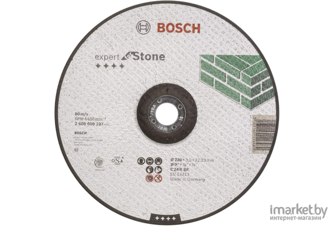 Отрезной круг Bosch Expert for Stone D230 22,23 3,0 мм [2.608.600.227]