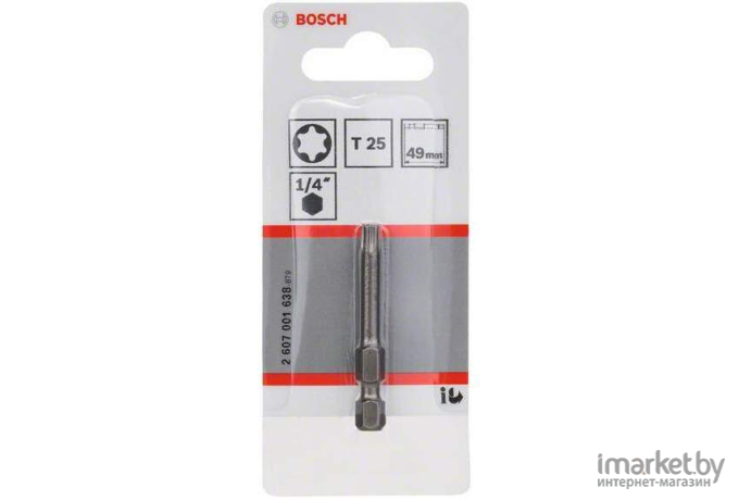 Бита Bosch Torx Extra-Hart T25 49 мм [2.607.001.638]