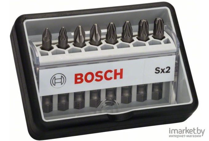 Набор бит Bosch 8 насадок-бит TIN PZ1/PZ2/PZ3 49 мм Robust Line [2.607.002.571]