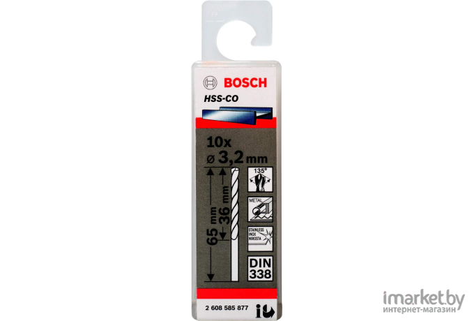 Сверло Bosch HSS-CO D3,2 36 65 мм 10 шт [2.608.585.877]