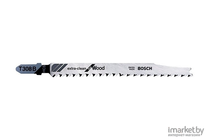 Пилка для лобзика Bosch T308B HCS Extra-Clean for Wood 100 шт [2.608.663.753]