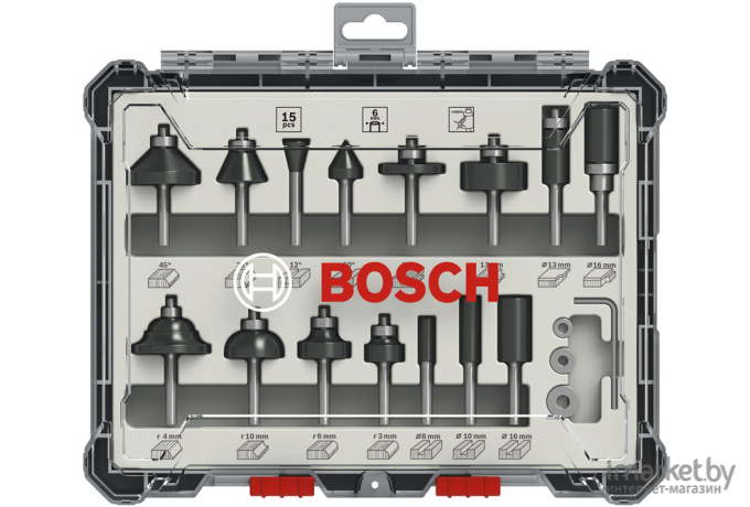 Фреза Bosch Набор D6 мм 15 шт [2.607.017.471]