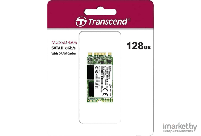 SSD диск Transcend MTS430 128Gb [TS128GMTS430S]