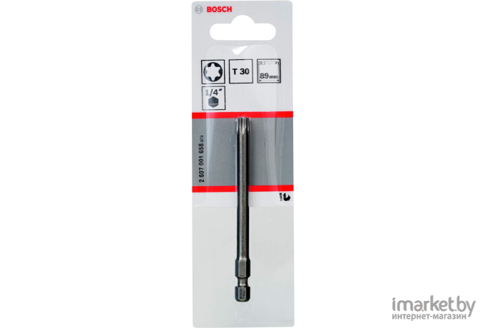 Бита Bosch Torx Extra-Hart T30H 89 мм 1 шт [2.607.001.658]