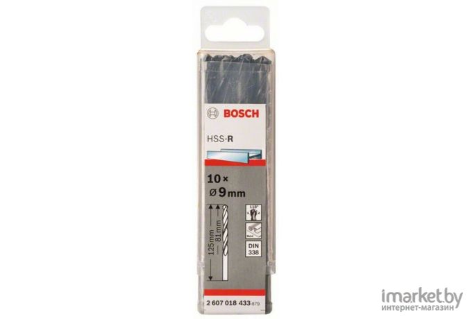 Сверло Bosch HSS-R D9 81 125 мм 10 шт [2.607.018.433]