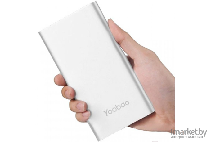 Портативное зарядное устройство Yoobao Power Bank PL8 серебристый