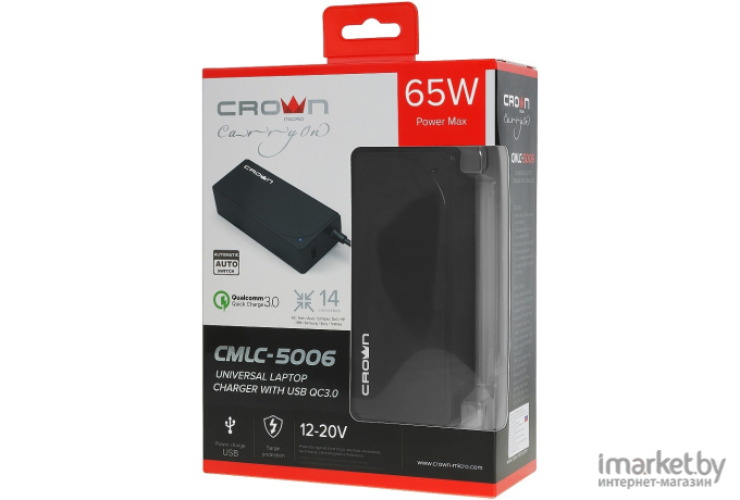 Зарядное для ноутбука Crown CMLC-5006