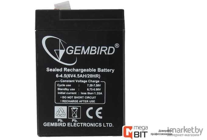 Аккумулятор для ИБП Gembird BAT-6V4.5AH