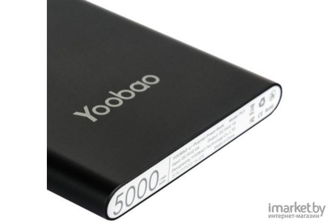 Портативное зарядное устройство Yoobao Power Bank PL5 черный