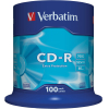 Оптический диск Verbatim CD-R 700Mb 52x 100 шт Cake Box [43411]