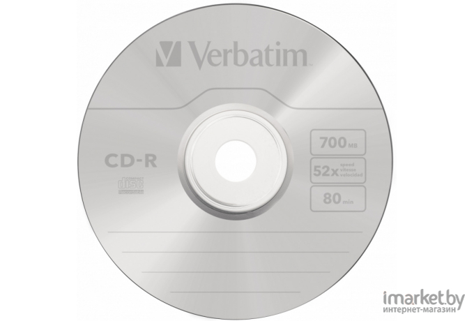 Оптический диск Verbatim CD-R 700Mb 52x 10 шт Jewel case [43327]