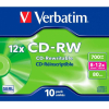 Оптический диск Verbatim CD-RW 700Mb 12x 10 шт Jewel case [43148]