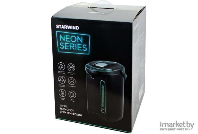 Термопот StarWind STP4181 темно-серый/бирюзовый
