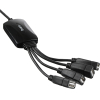 USB-хаб Buro BU-HUB4-0.3-U2.0-Splitter черный