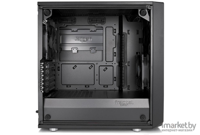 Корпус для компьютера Fractal Design Meshify Mini C TG без БП черный [FD-CA-MESH-C-MINI-BKO-TGD]