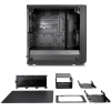 Корпус для компьютера Fractal Design Meshify Mini C TG без БП черный [FD-CA-MESH-C-MINI-BKO-TGD]