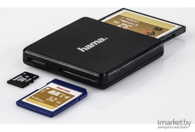 Карт-ридер Hama Multi H-124022 USB3.0 черный [00124022]
