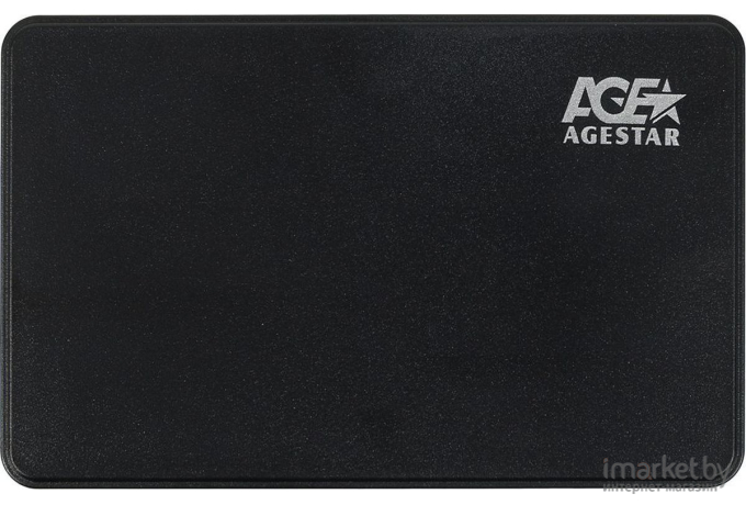 Бокс для жесткого диска AgeStar 3UB2P2 пластик/черный