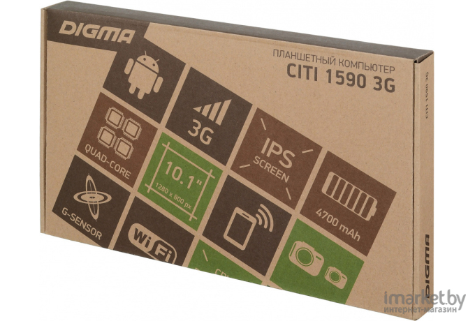 Планшет Digma CITI 1590 3G черный (PS1207MG)