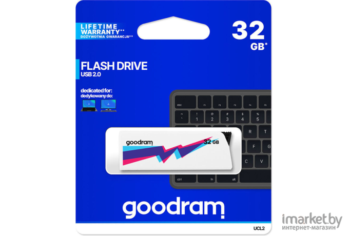 Usb flash GOODRAM UCL2 32GB White [UCL2-0320W0R11]