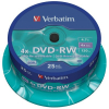 Оптический диск Verbatim DVD-RW 4.7Gb 4x Cake Box 25 шт [43639]