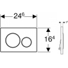 Система смыва Geberit Sigma 20 хром [115.882.JQ.1]